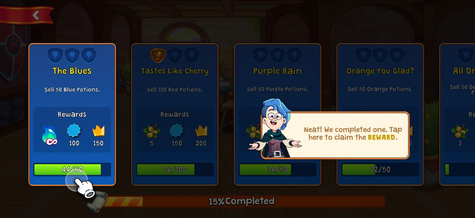 Blue Potion Quest Bug